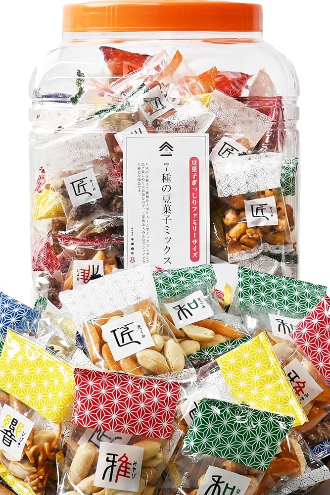 Amazon | お菓子の詰め合わせ 柿ピー なっつ【 7種の 豆菓子 ミックス