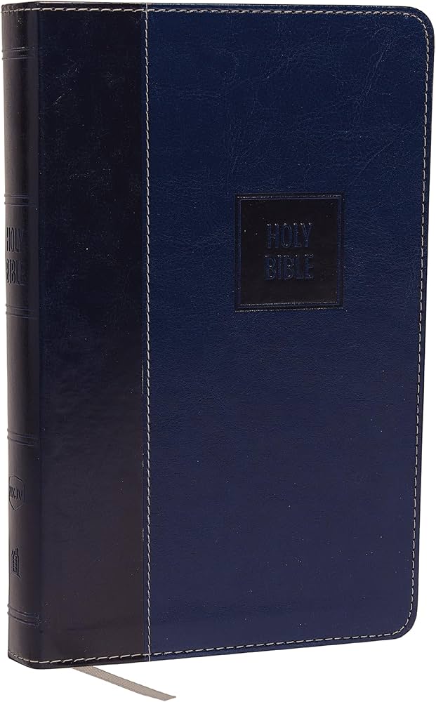 NKJV, Deluxe Gift Bible, Leathersoft, Blue, Red Letter, Comfort