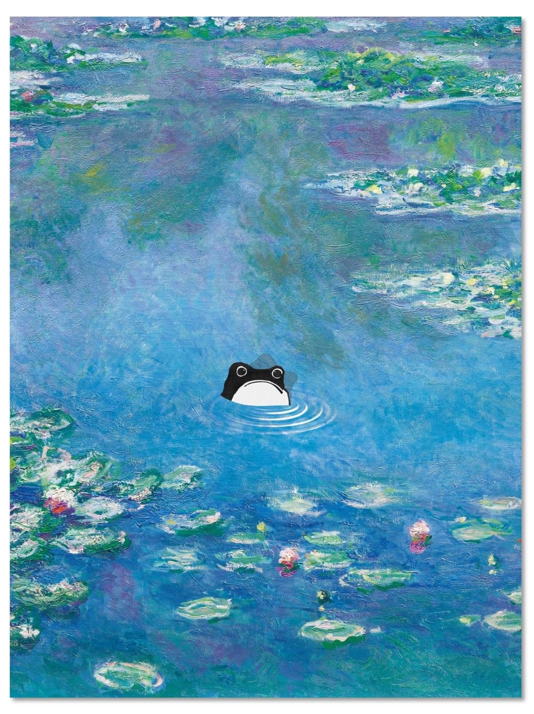 Amazon.co.jp: MINI ZOZI ビンテージカエル絵画 モネ 有名なアート