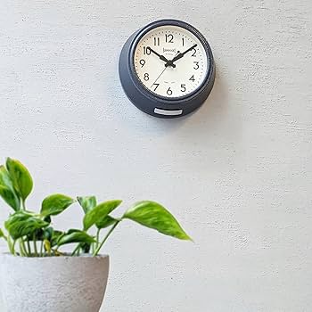 Amazon.co.jp: TOSSDICE 時計 ブリティッシュ 壁掛け 静音 スモール