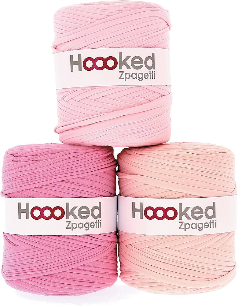 Amazon.com: Hoooked Zpagetti Yarn-Cherry Blossom