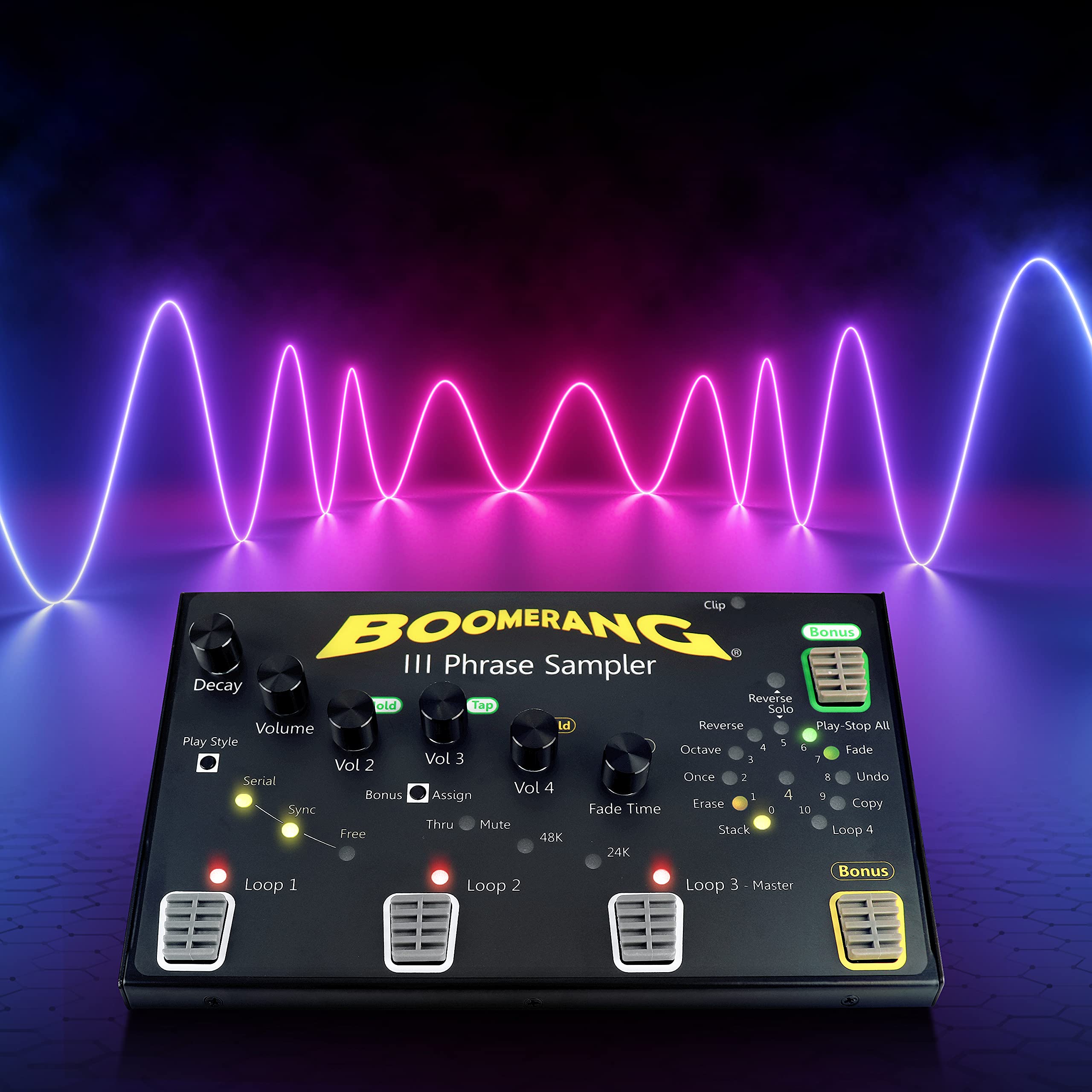 Amazon | ギタールーパーペダル BOOMERANG III - 4つの別々のループを