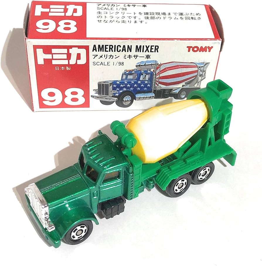 Amazon | トミカ 98 アメリカン ミキサー車 1/98 | ミニカー・ダイ