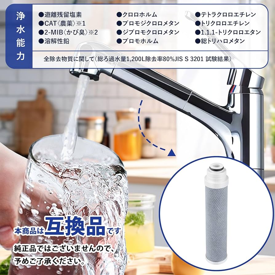 Amazon | タカギ互換用 JC0036UG 浄水器用カートリッジ 高除去性能
