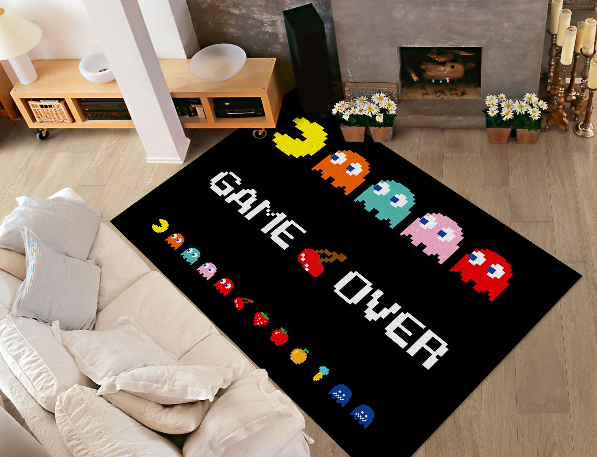 Amazon.com: Classic Arcade Games Rug Retro 90s Arcade Theater