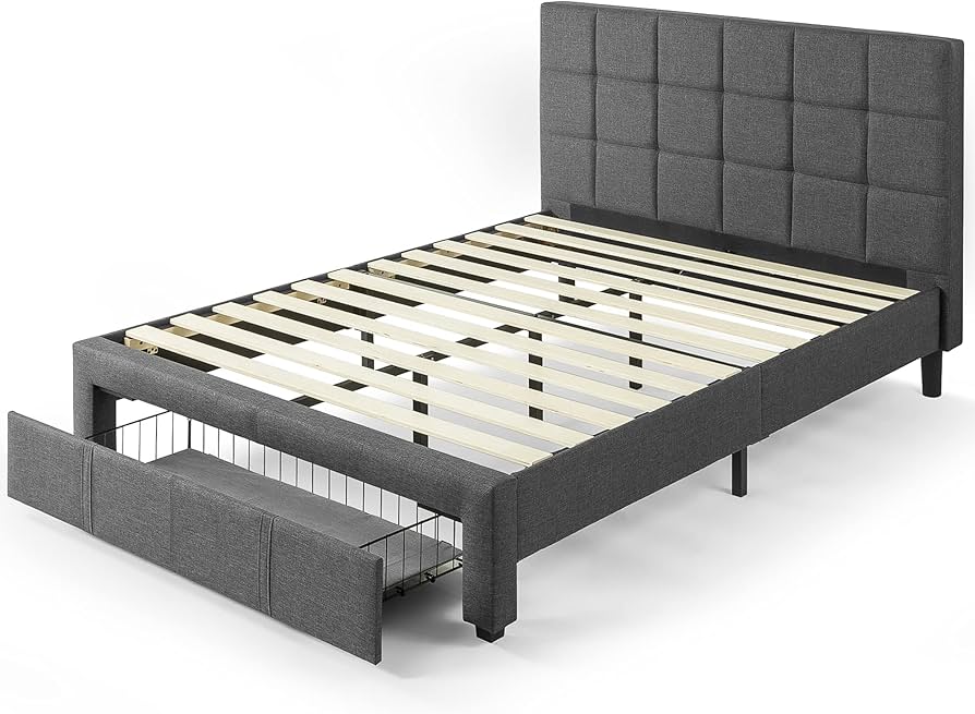 Amazon｜ZINUS Lottie 収納付きファブリックベッドフレーム セミダブル