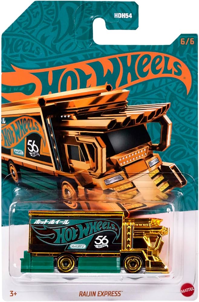 Amazon.com: Hot Wheels Pearl & Chrome Raijin Express Chase 6/6 Die