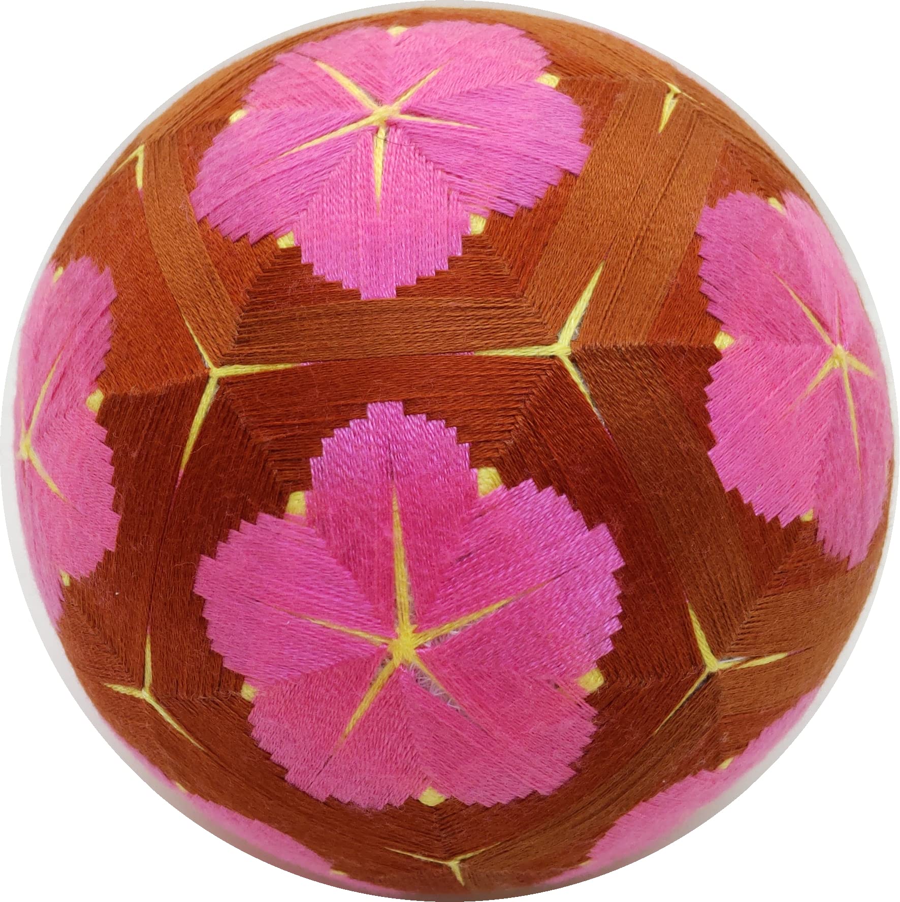 Amazon | 手毬猫の店 てまり「紀州の梅」茶地桃12cm 手まり 手毬 手鞠