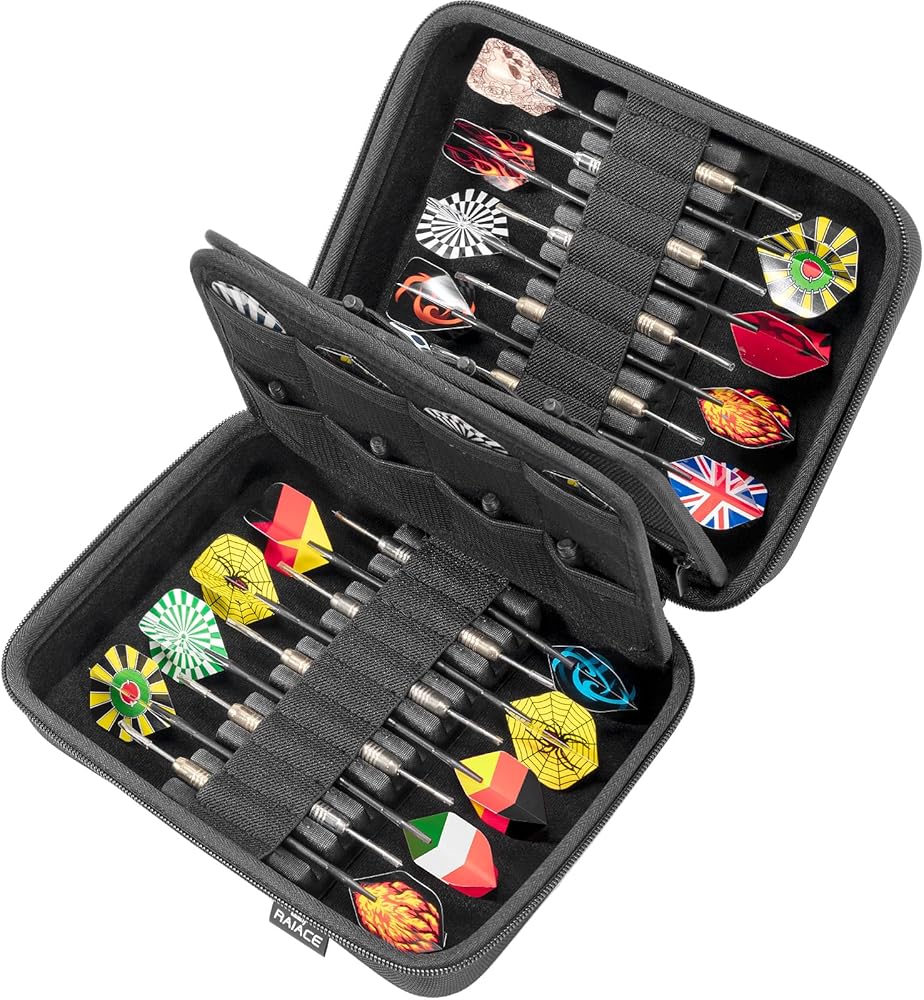 Amazon.com: RAIACE Hard Dart Case for Steel or Soft Tip Darts
