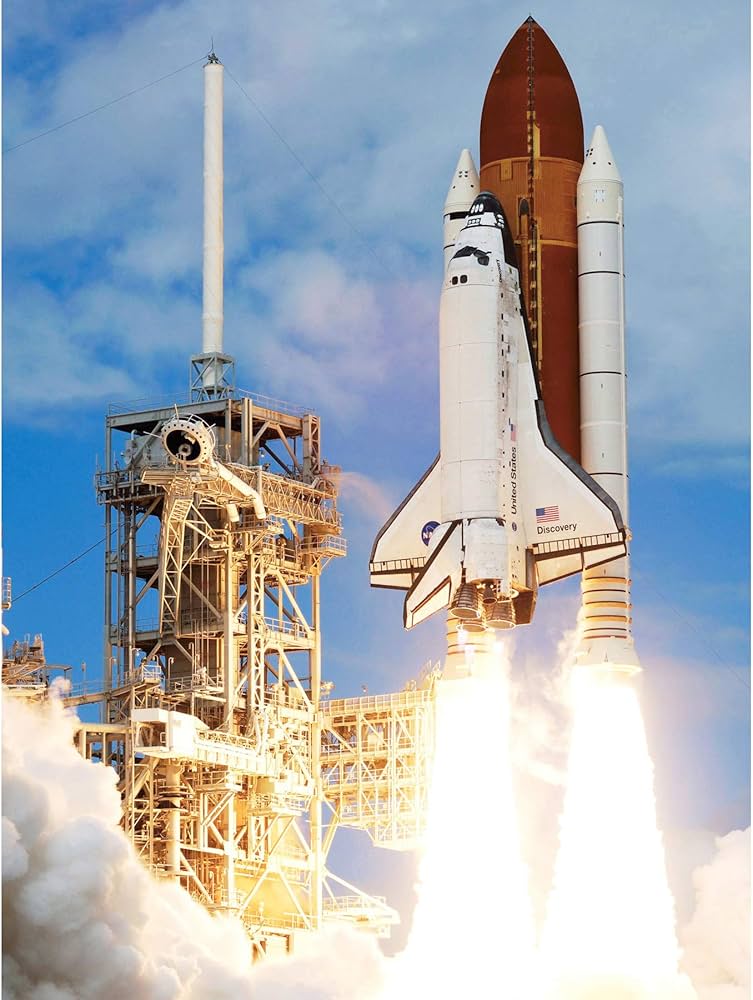 Amazon.co.jp: Space NASA Shuttle Discovery Rocket Launch Photo