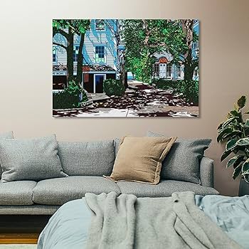 Amazon.co.jp: 鈴木英人《プロビンスタウン ハウス2》ポスター アート