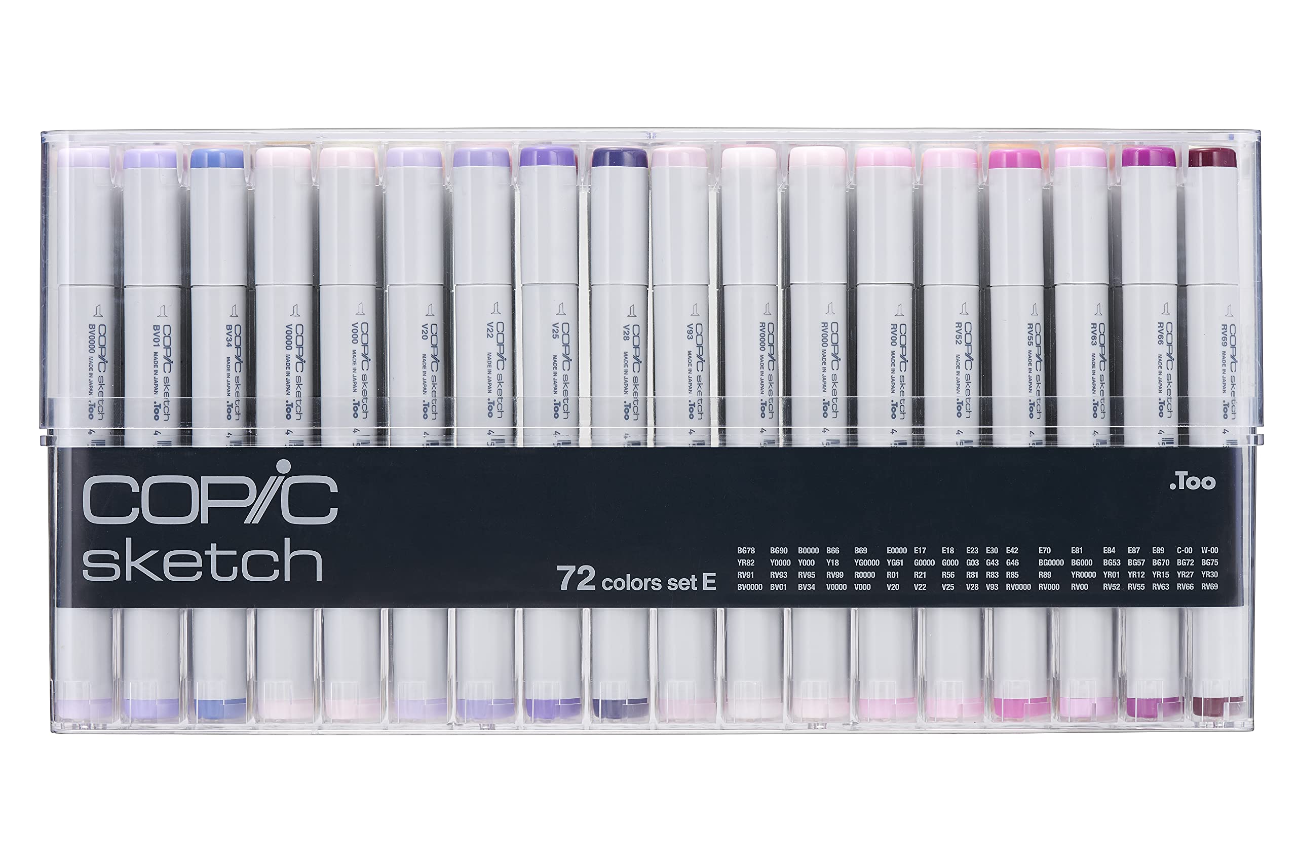 Amazon.co.jp: Too コピック スケッチ 72色 Eセット : 文房具