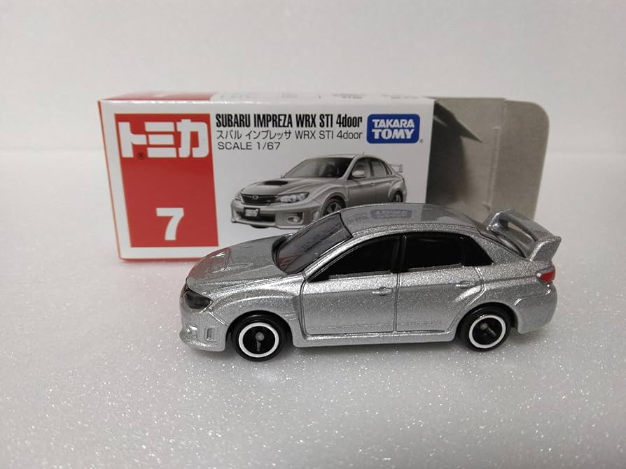 Amazon.co.jp: トミカ No.7 スバル インプレッサ WRX STI 4ドア, 1/67