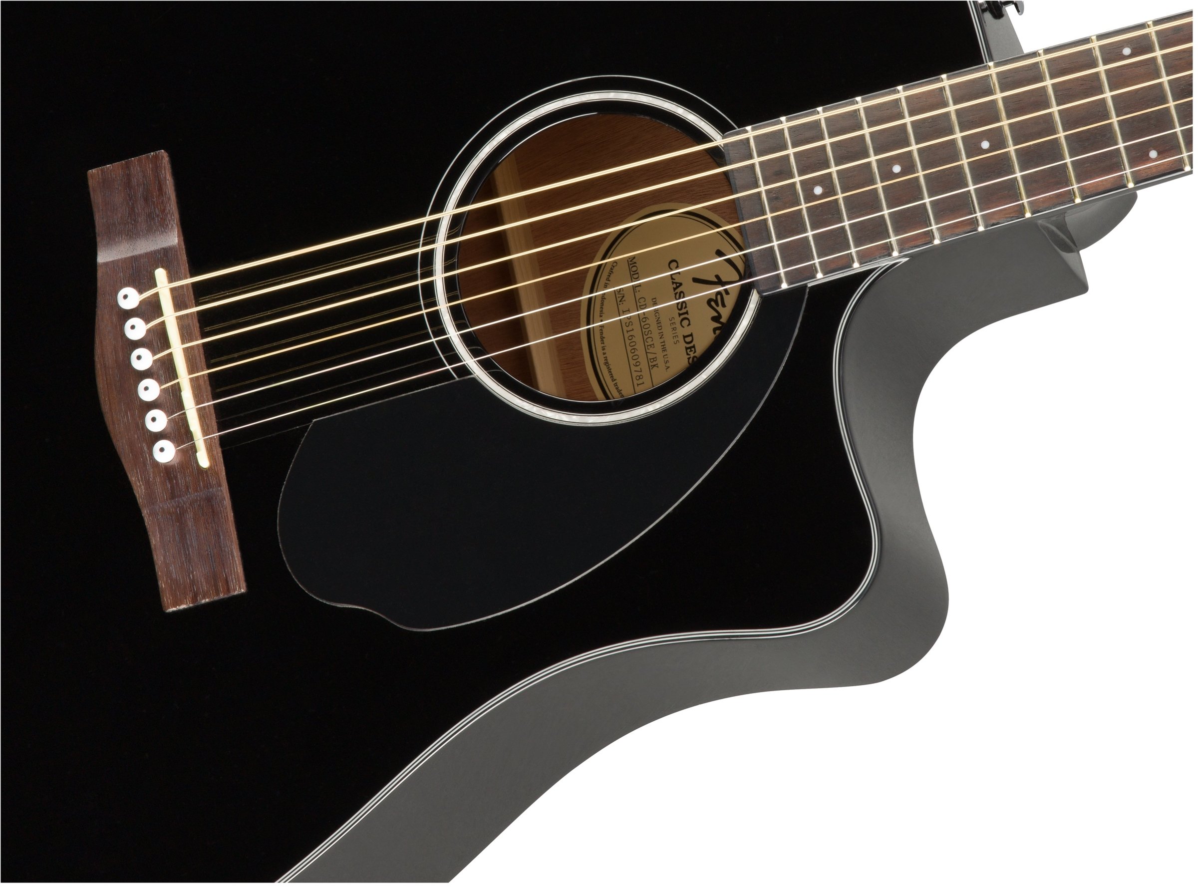 Amazon.com: Fender CD-60SCE Acoustic-Electric Guitar - Dreadnaught