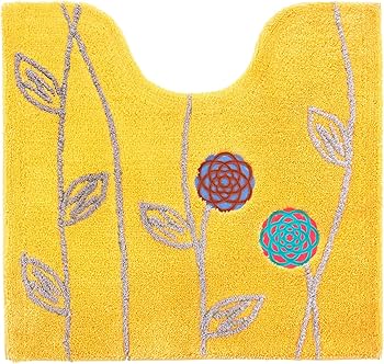 Amazon｜トイレマットセット 3点 セット 北欧 金運の黄色 トイレマット