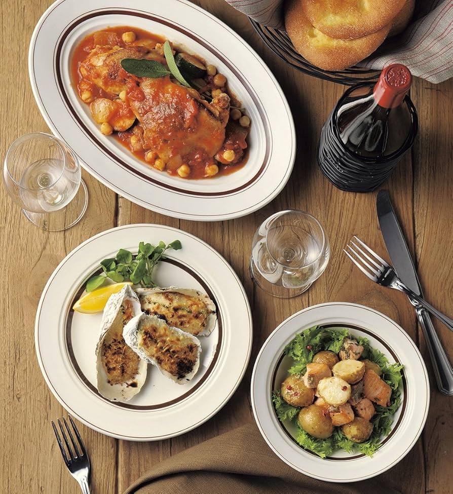 Amazon.co.jp: 光洋陶器 カントリーサイド ディナー皿 27cm ダーク