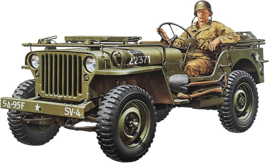 Amazon.com: TAMIYA Jeep Willys 1/4 Ton 4X4 Hobby Model Kit for