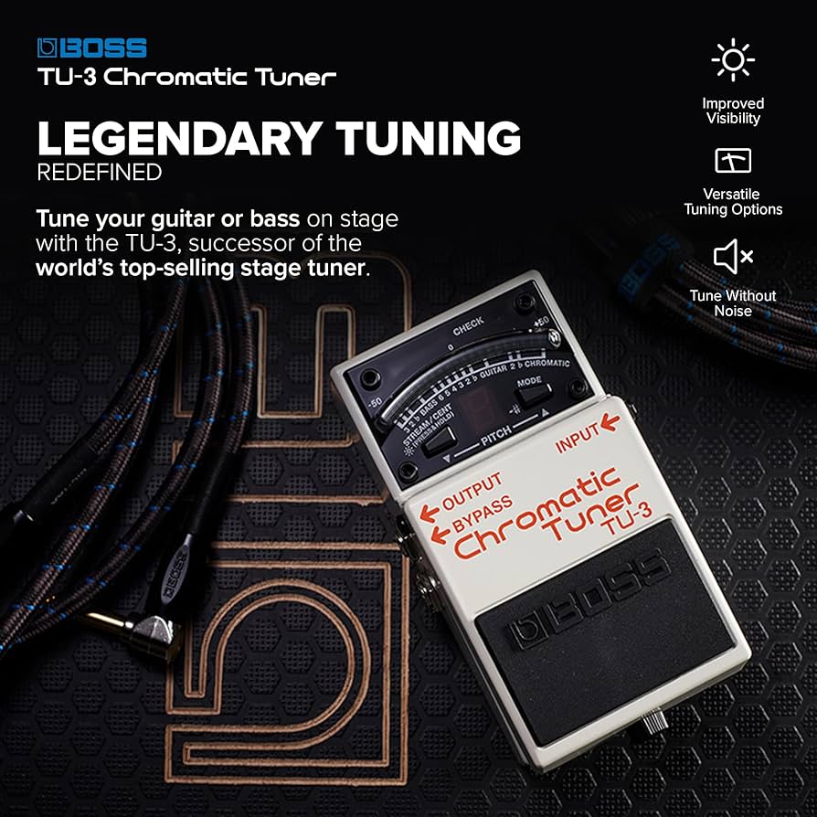 Amazon.com: BOSS TU-3 Chromatic Floor Tuner for Guitar and Bass
