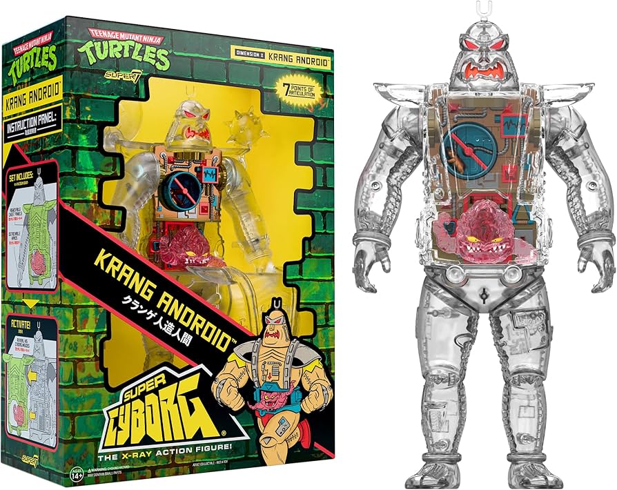 Amazon.com: Super7 Super Cyborg Teenage Mutant Ninja Turtles Kang