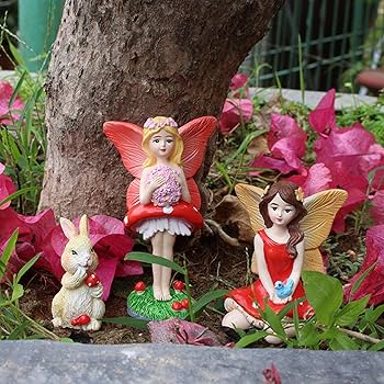Amazon.co.jp: フェアリーガーデンのミニ妖精 - ミニチュアフィギュア