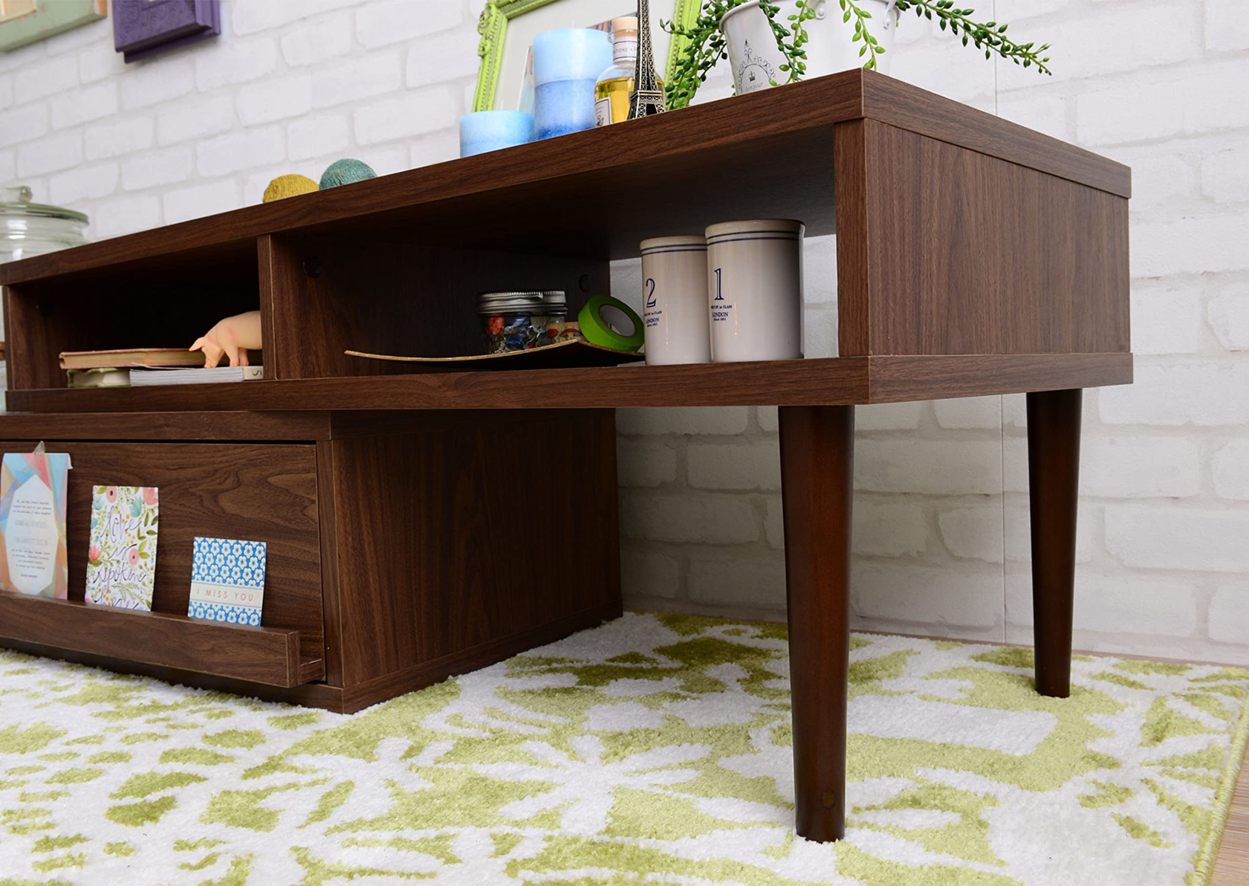 佐藤産業 FREX テレビ台 ローボード 伸縮式 ブラウン FX38-120SL 佐藤