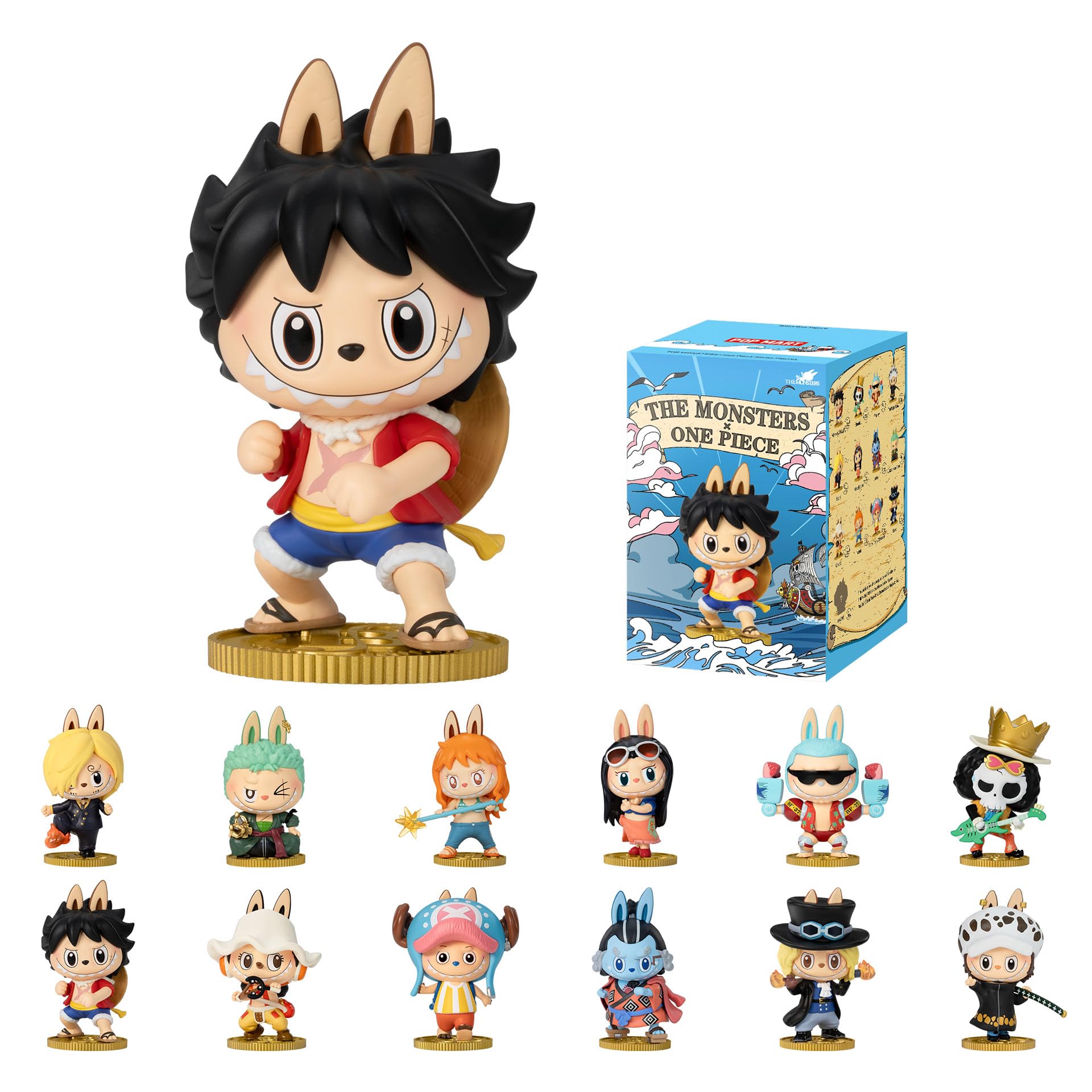 Amazon.com: POP MART The Monsters × One Piece Series Figures Blind