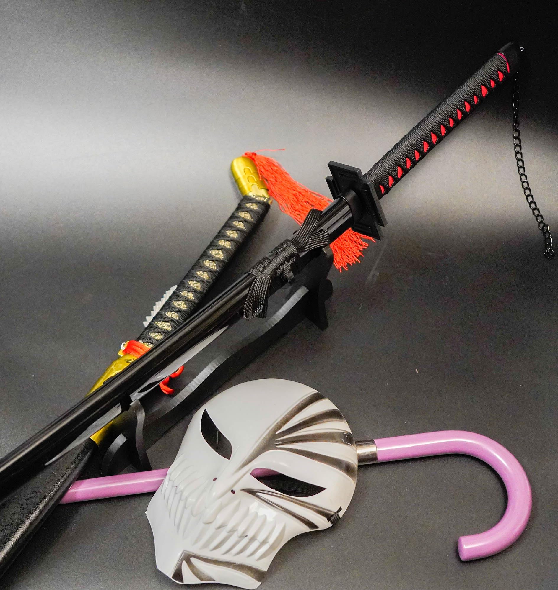 Amazon.co.jp: コスプレ 黒崎一護 斬月 武器 鎖 刀 剣 ブリーチ 金属