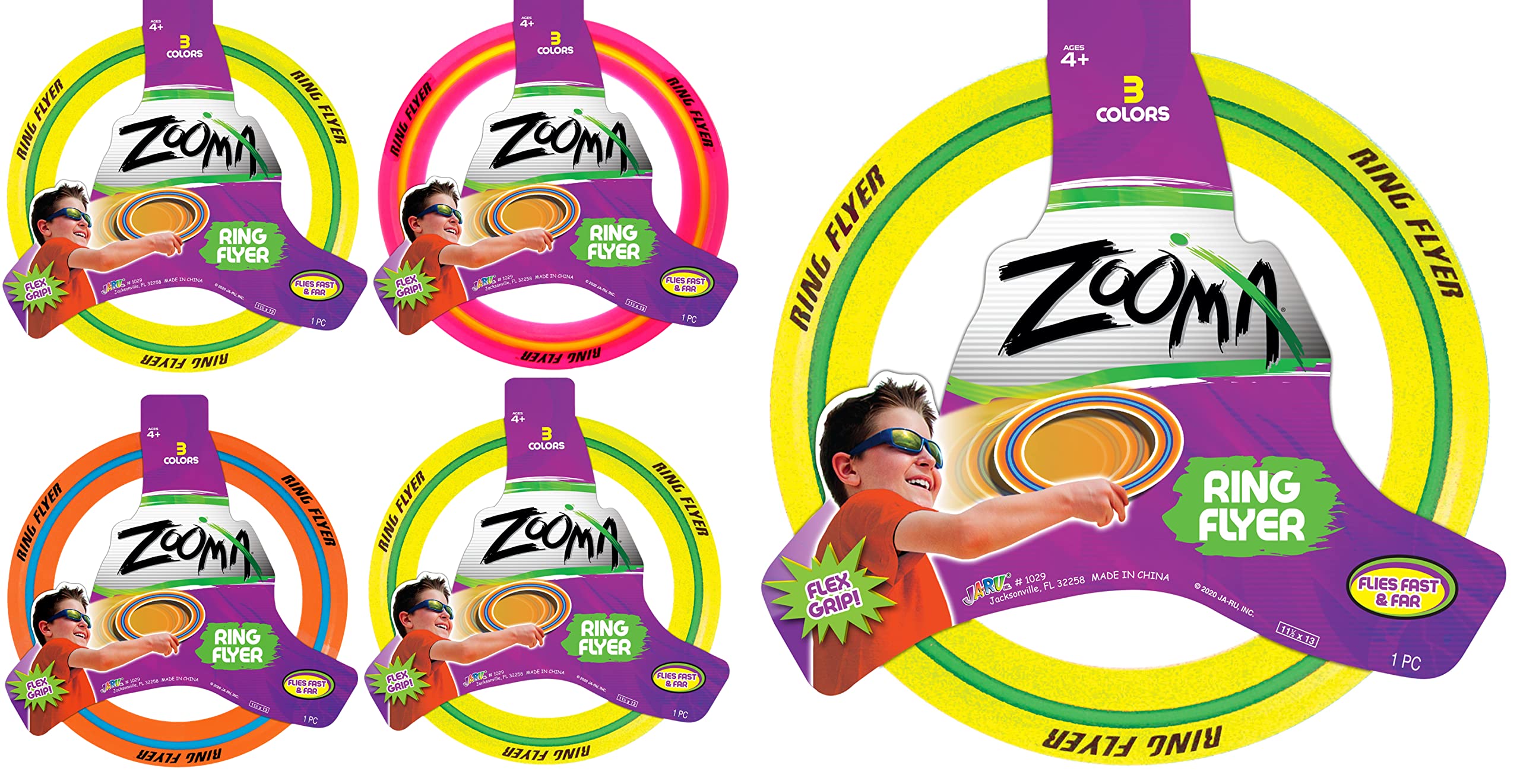 Amazon.com: JA-RU Zooma Ring Flyer (4 Units) 11.2 Inch Flying