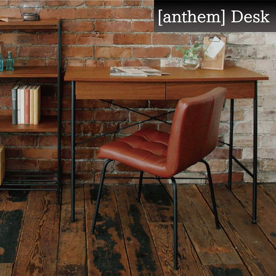 Amazon.co.jp: 市場 デスク ヴィンテージ風 テレワーク anthem 幅100x