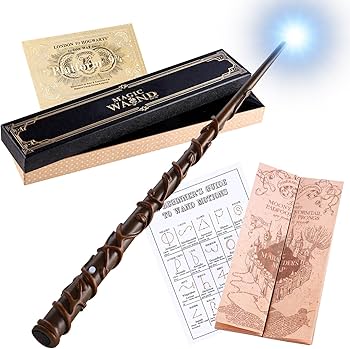 Amazon | ハリーポッター 光る杖 光る魔法の杖セット (ライト付き