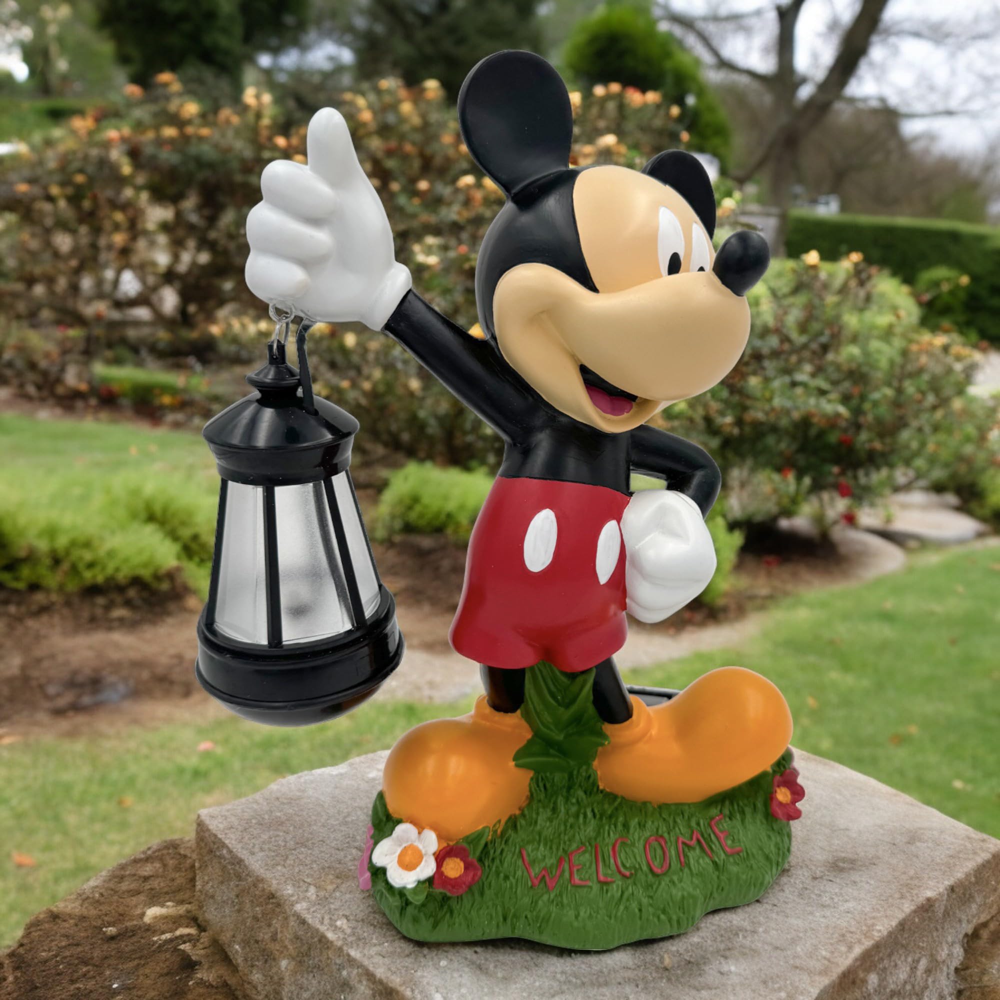 BACKYARD GLORY Disney Mickey Mouse Solar LED Lighted Lantern