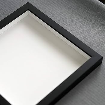 Amazon.com - 7x7 Shadow Box Frame Contemporary Black Finish | 3/4