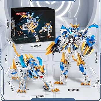 Amazon.co.jp: TIALLOW ホワイトタイガー 2イン1 メカビルディング