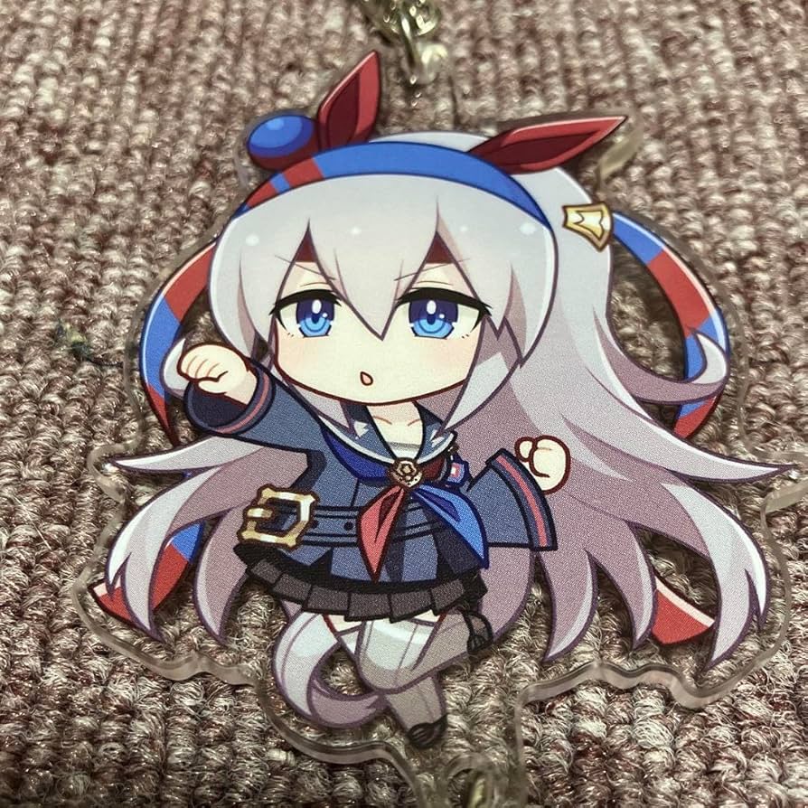 Amazon.co.jp: ?ウマ娘 ラバー蹄鉄 アクリルキーホルダー タマモクロス