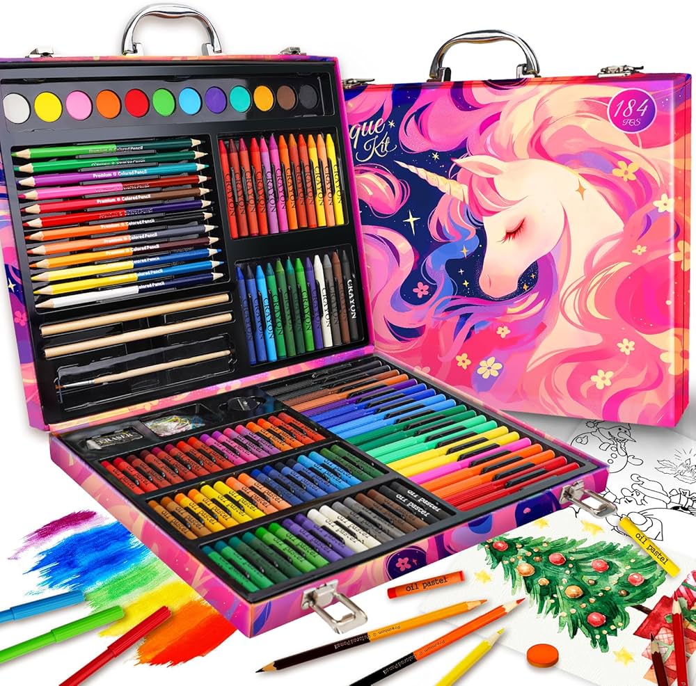 Amazon | Okiki お絵かきセット 新色登場 双頭式色鉛筆 お絵描きセット