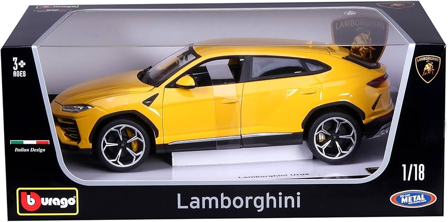Amazon | Bburago 1: 18 Lamborghini Urus Yellow | ミニカー・ダイ