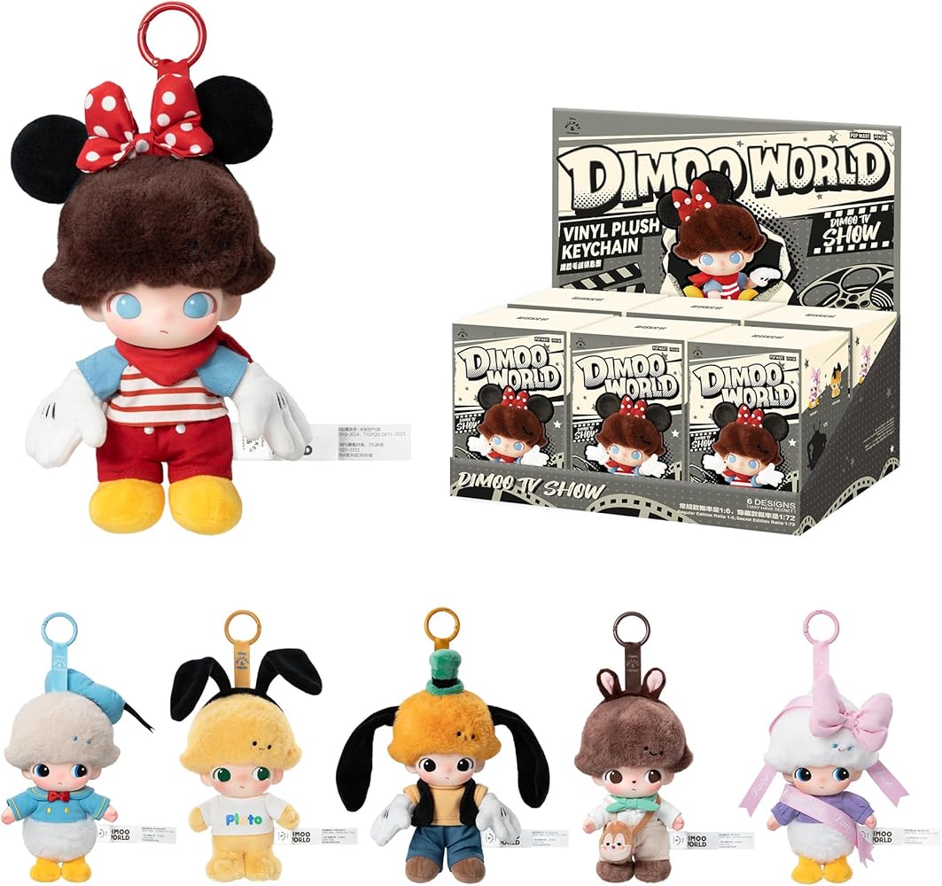 Amazon.com: POP MART DIMOO WORLD × DISNEY Series-Vinyl Plush