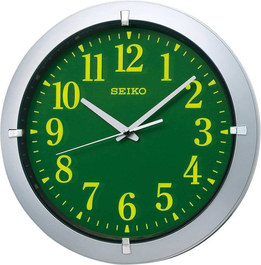 Amazon.co.jp: セイコー クロック 掛け時計 アナログ 集光樹脂文字板
