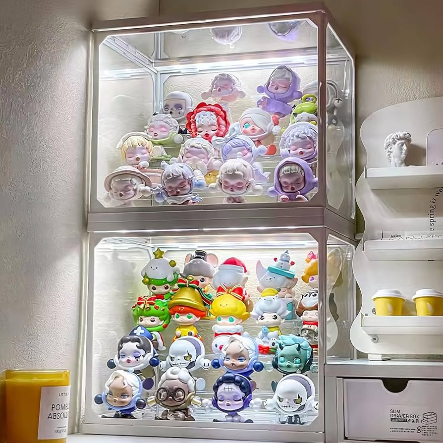 Amazon.co.jp: Mirasizuku フィギュアケース 強化ガラスケース LED照明