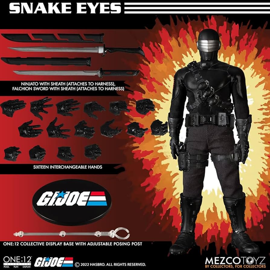 Amazon.co.jp: Mezco Toyz G.I.ジョー:スネークアイズワン:12
