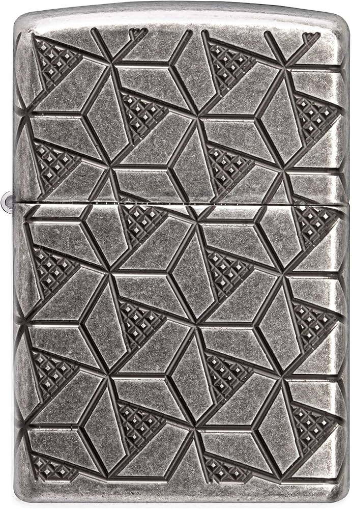Amazon.com: Zippo Lighter: Armor MultiCut Geometric Deep Carve
