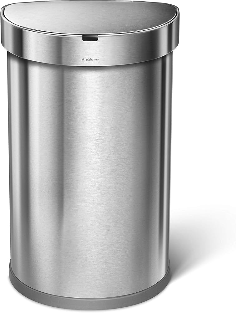 Amazon｜シンプルヒューマン 自動ゴミ箱 45リットル セミラウンド