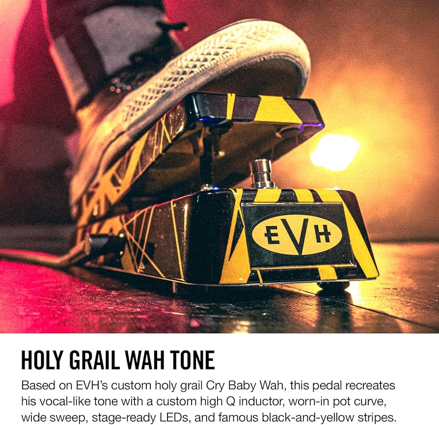 Amazon.com: Jim Dunlop Cry Baby EVH Wah : Musical Instruments
