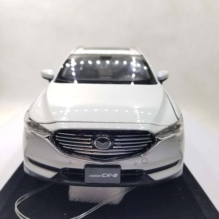 Amazon | ミニカー 1/18 Mazda CX-8 マツダ CX8 2019 (ホワイト) ダイ