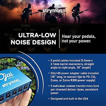 Amazon.com: Strymon Ojai High Current 9V Guitar Effects Pedal