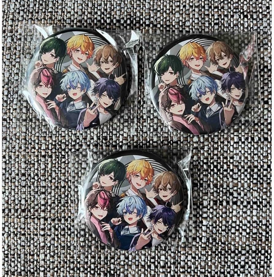 Amazon.co.jp: シクフォニ 10万人記念 缶バッジ 全員集合 ボイシング