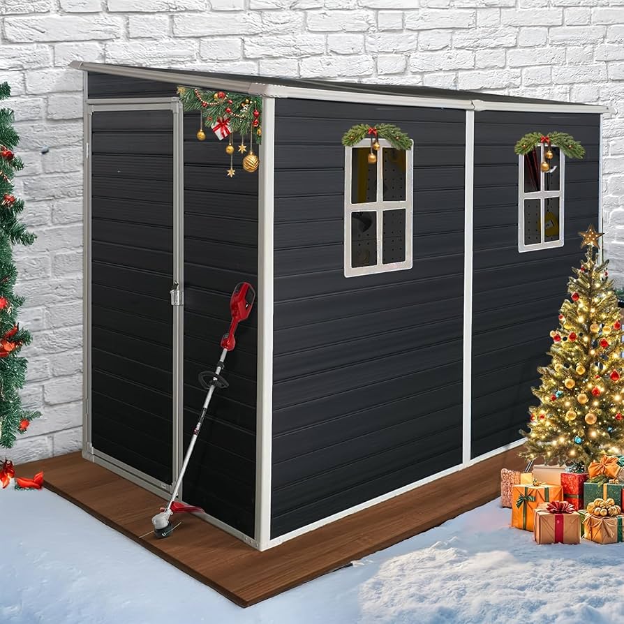 Amazon.com : Zolyndo 8x4ft Lean to Shed, Resin Outdoor Storage