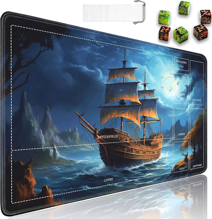 Amazon.co.jp: MTG プレイマット ゾーン付き 24 x 14インチ 滑らかな