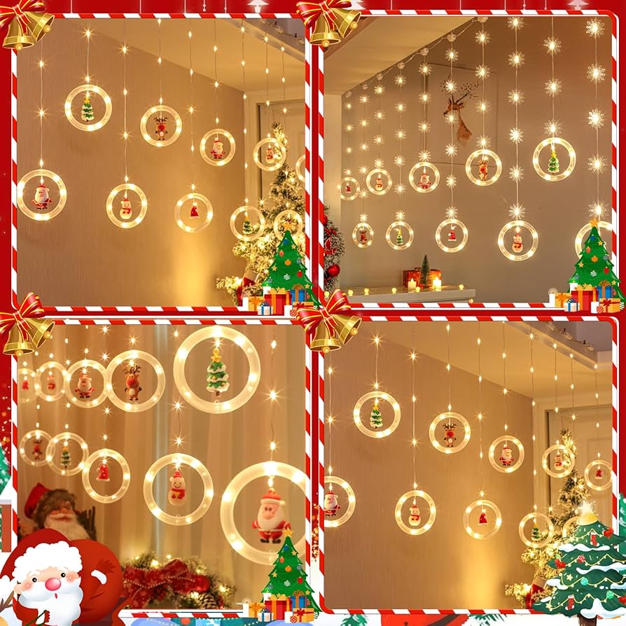 Amazon.co.jp: DRERIO クリスマスイルミネーションled「長さ5.7m 100