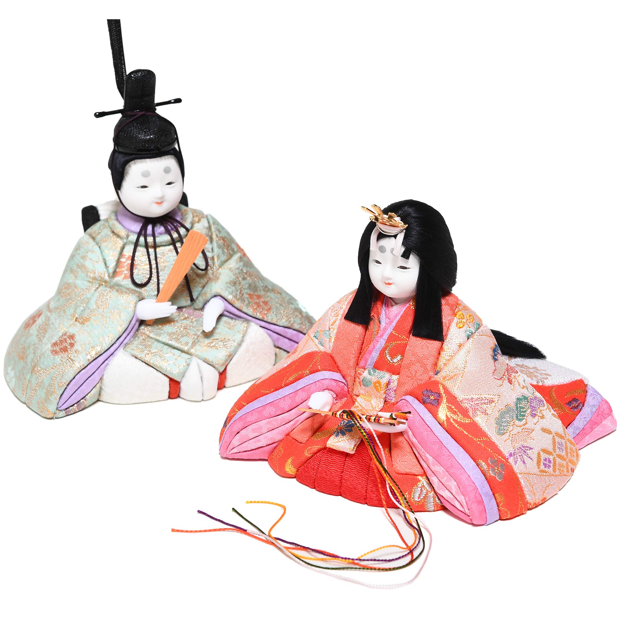 Amazon | 【江戸木目込】【木目込／五人・十五人飾】咲良雛・五人飾 咲